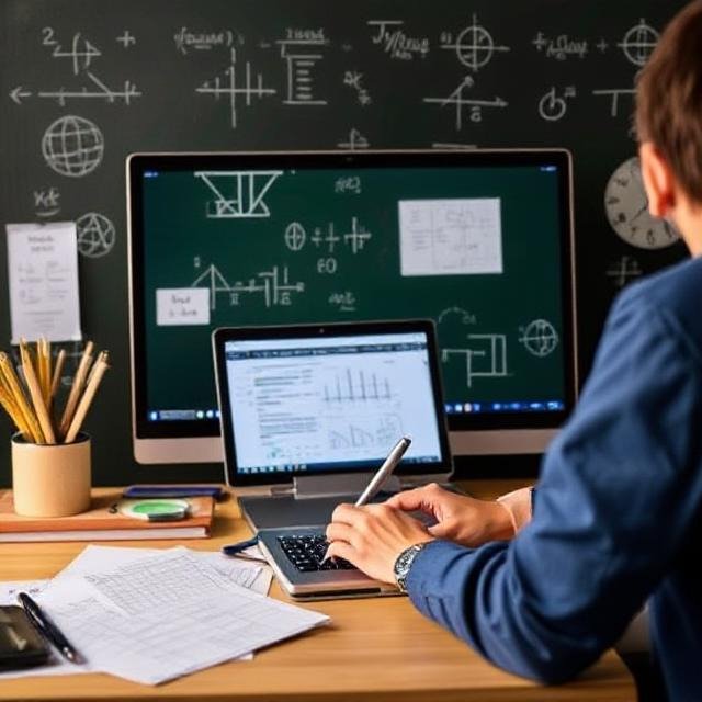 Student receiving one-on-one online math tutoring in Ottawa from a certified tutor